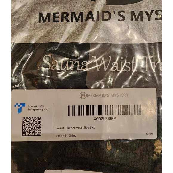 Mermaids Mystery Women's Sauna Waist Trainer Vest 3XL Neoprene Spandex Black - Picture 3 of 16